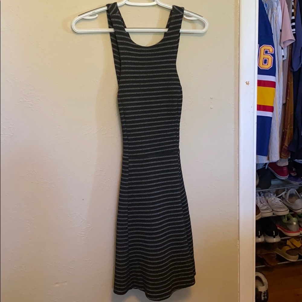 Black summer mini dress